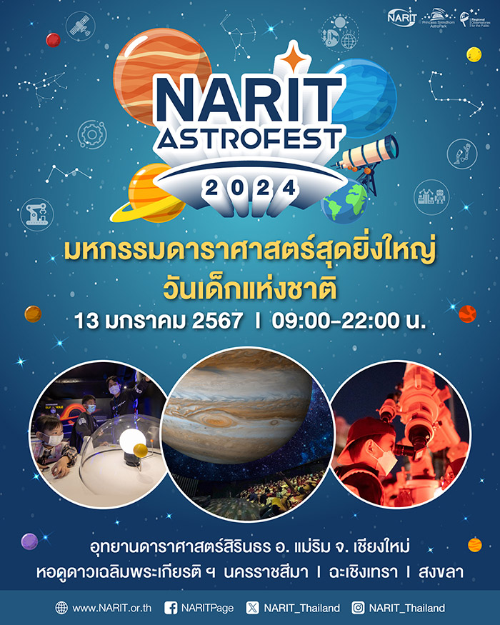 งานวันเด็ก 2567 สถาบันวิจัยดาราศาสตร์แห่งชาติ