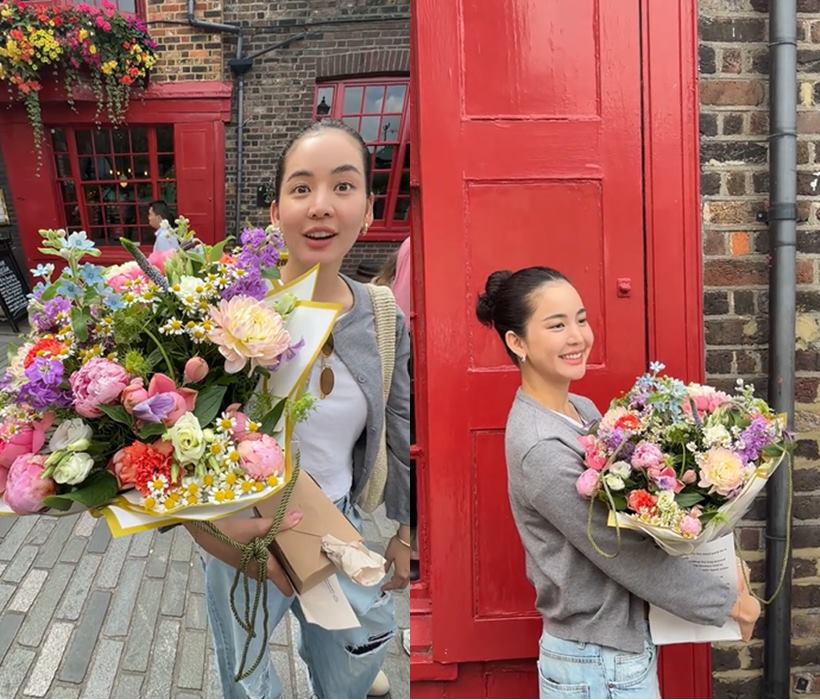อาเล็ก ฝากส่งดอกไม้ให้ โบว์ เมลดา ถึงลอนดอน