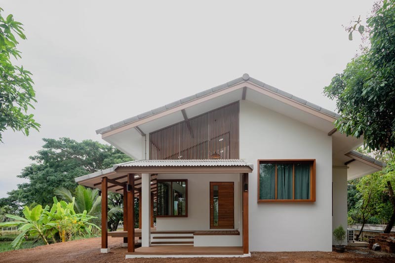 บ้านชั้นเดียวมินิมอลพร้อมสวนปลูกผัก