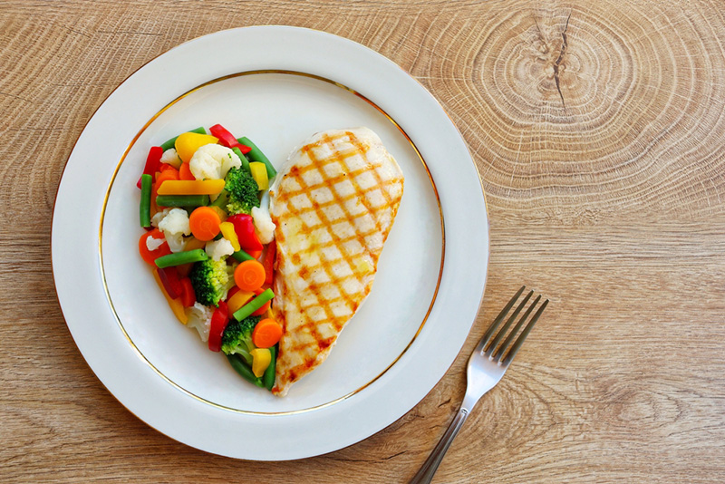 อกไก่ย่างเพื่อสุขภาพ เมนูอาหารรูปหัวใจ ไอเดียอาหารวันวาเลนไทน์