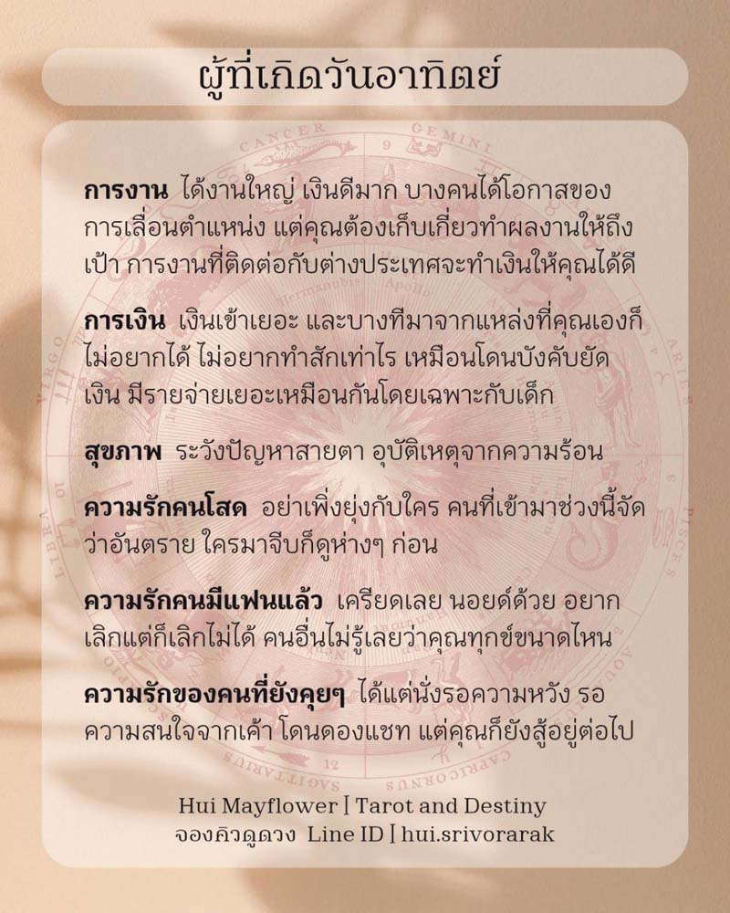 ดวงรายสัปดาห์