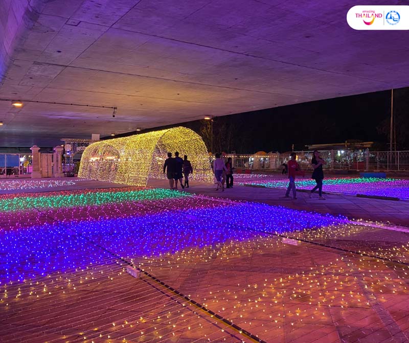 อุโมงค์ไฟ งานวัฒนธรรมสองฝั่งเจ้าพระยา มหาเจษฎาบดินทร์