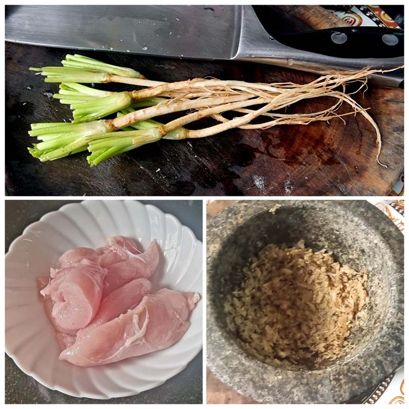 วัตถุดิบ เมนูข้าวหน้าไก่