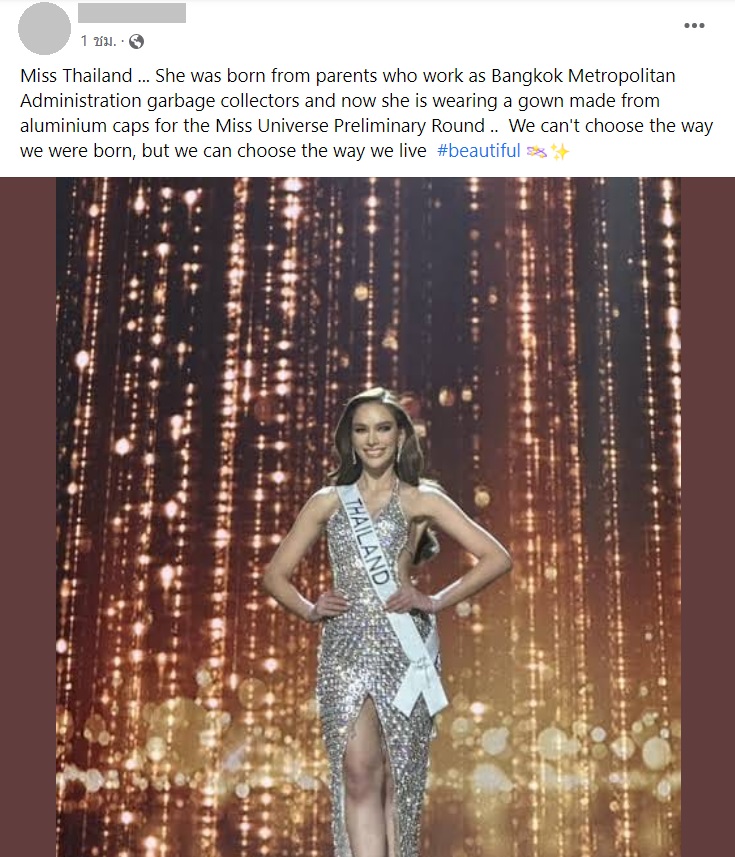 ชุดราตรี แอนนา Miss Universe Thailand 