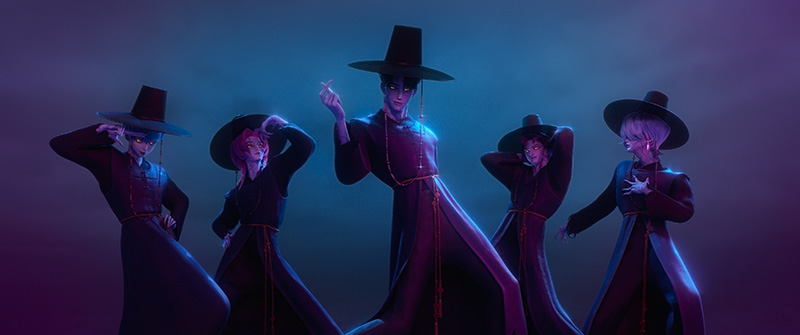 5 หนุ่มปีซาจ ซาจาบอยส์ K-Pop Demon Hunters เกิร์ลกรุ๊ปนักล่าปีศาจ