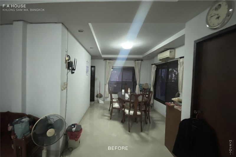 รีโนเวทบ้านเก่า 20 ปี ห้องรับแขก