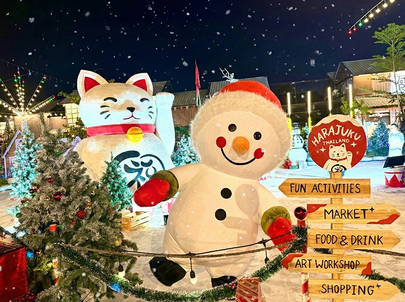 พิกัดถ่ายรูปหิมะตกในไทย ฮาราจูกุ ไทยแลนด์