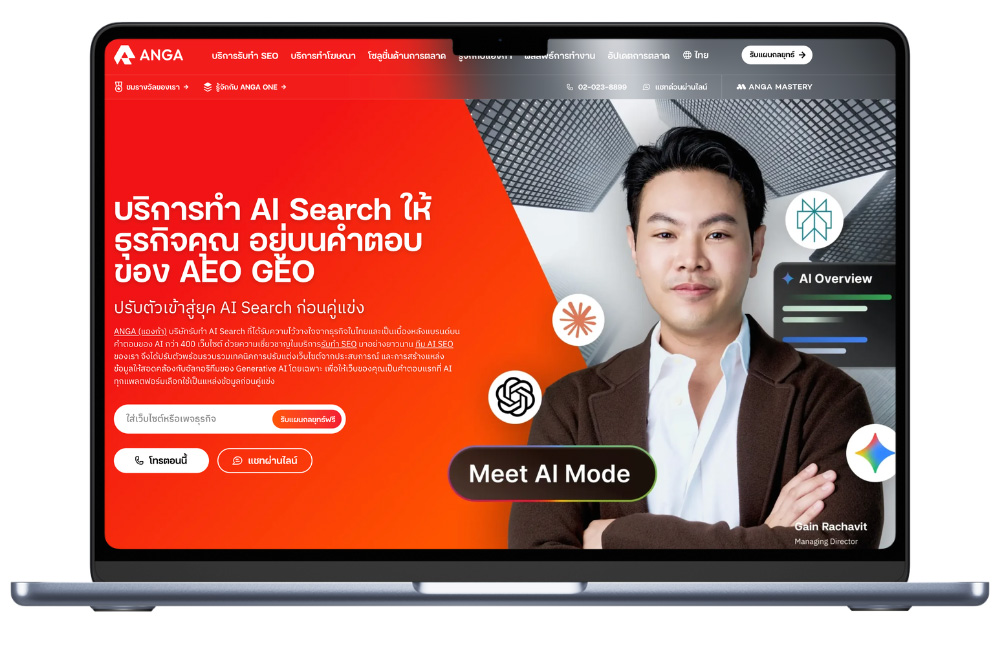ANGA บริษัทรับทำ AI Search ระดับมืออาชีพ