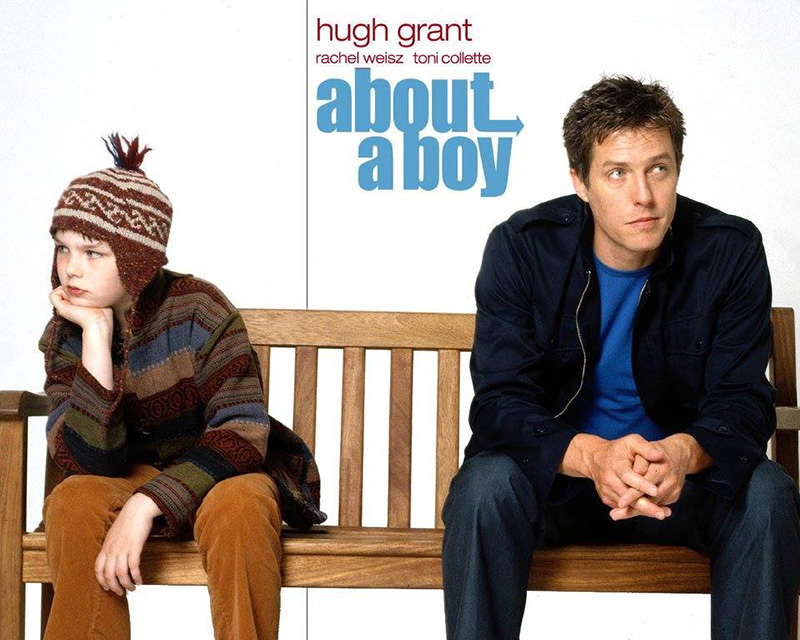 โปสเตอร์ About a Boy ผลงานเรื่องแรก นิโคลัส โฮลต์