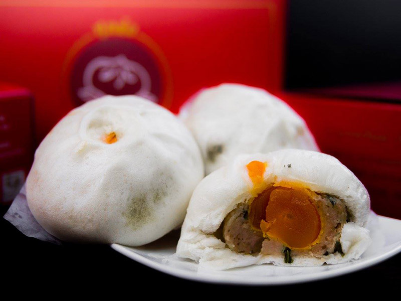 ซาลาเปาไส้หมูสับไข่เค็ม ร้านศุภชัย ซาลาเปา 