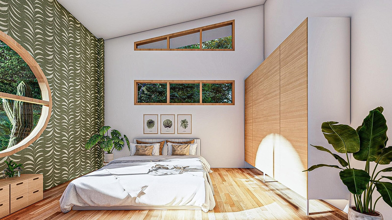 แบบบ้านชั้นเดียวในสวน