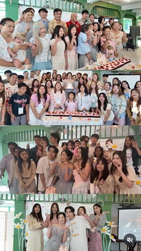 อุงเอิง แฟน สไปร์ท SPD ใส่ชุดเจ้าสาวจัดงานวันเกิด