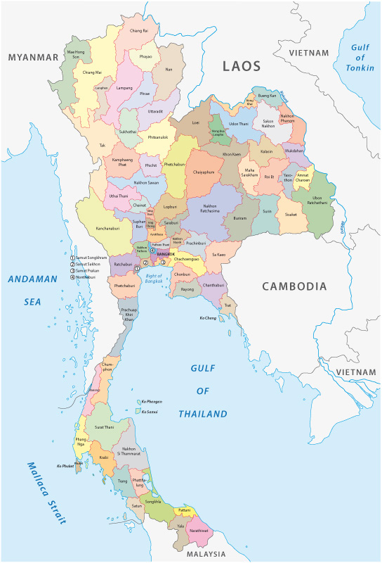 แผนที่ประเทศไทย