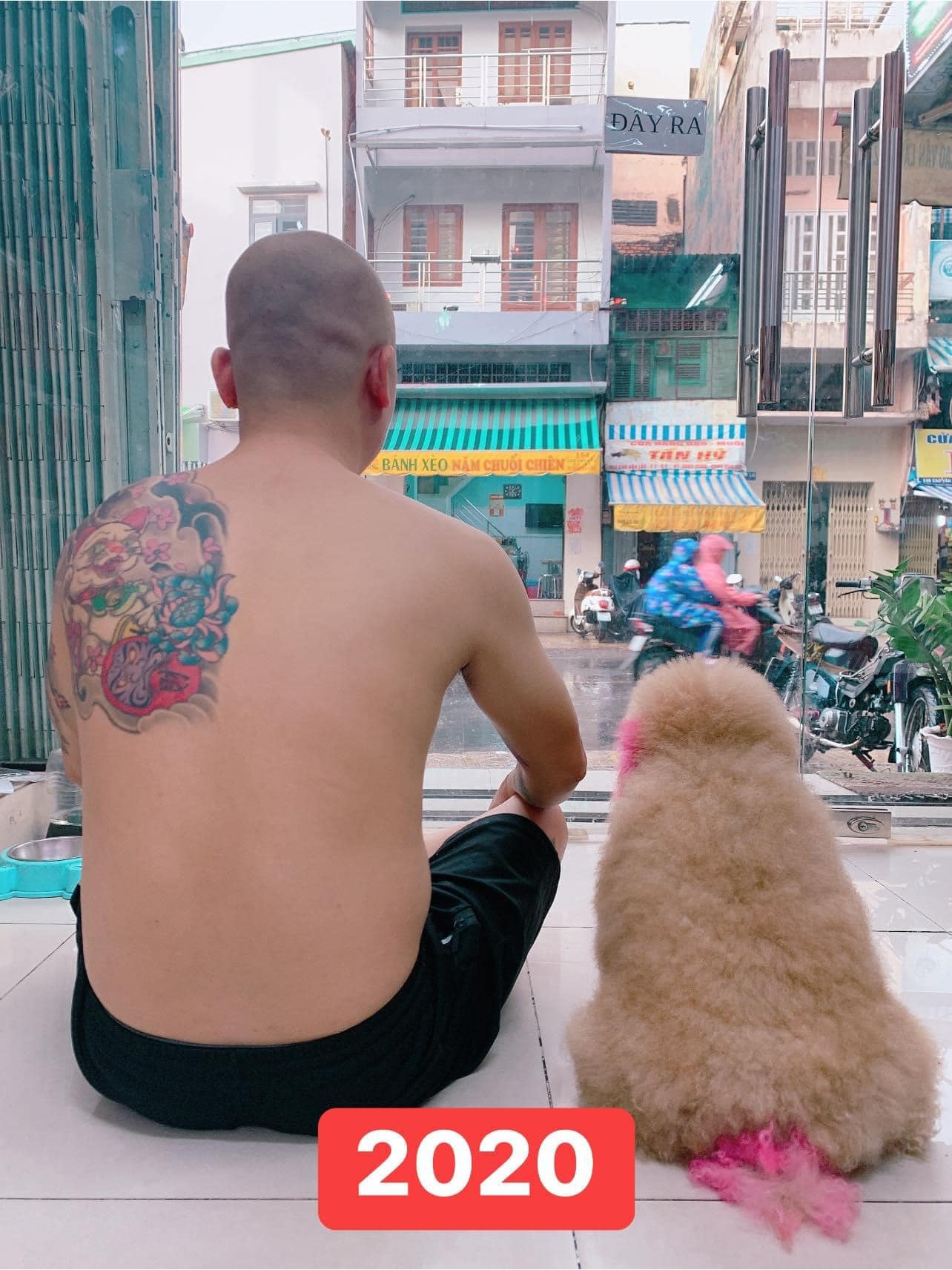 ถ่ายรูปกับหมา