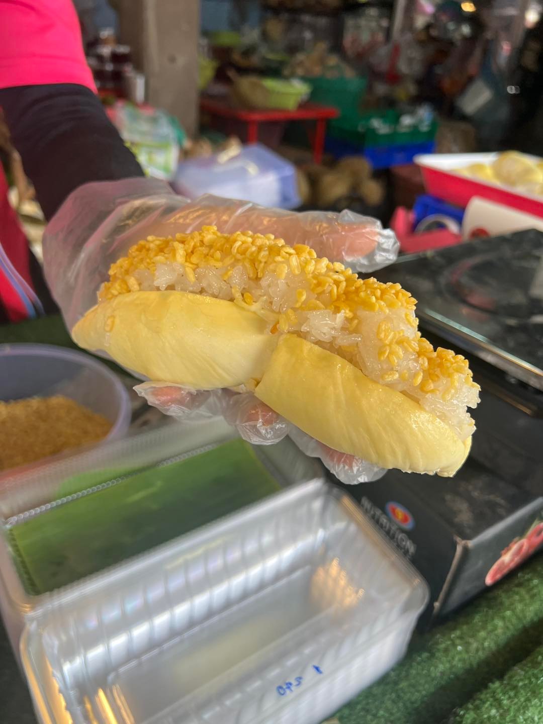 ข้าวเหนียวทุเรียน