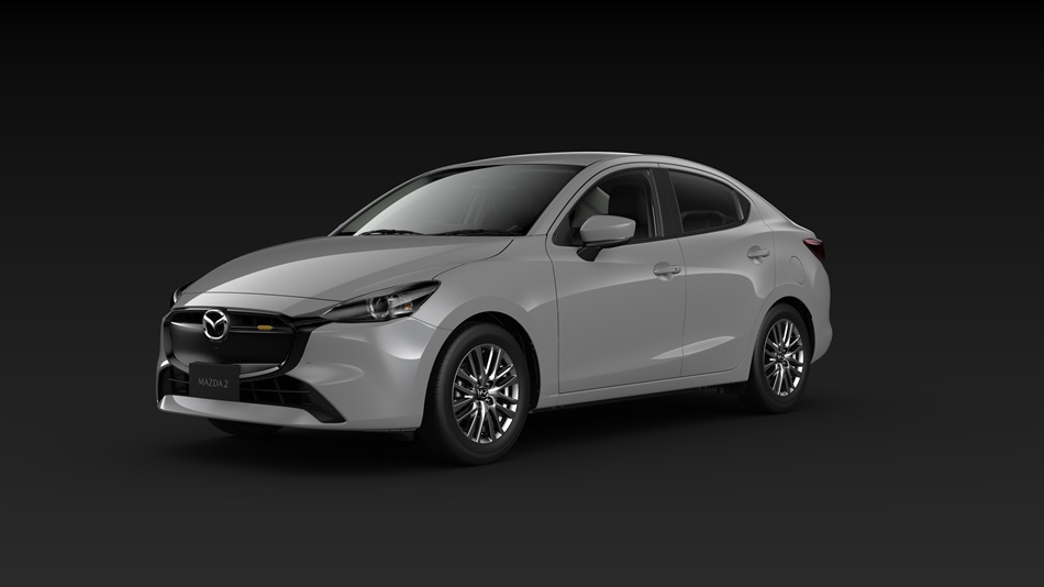 Mazda 2 Sedan 2023 สีเทา Aero Grey (สีใหม่)