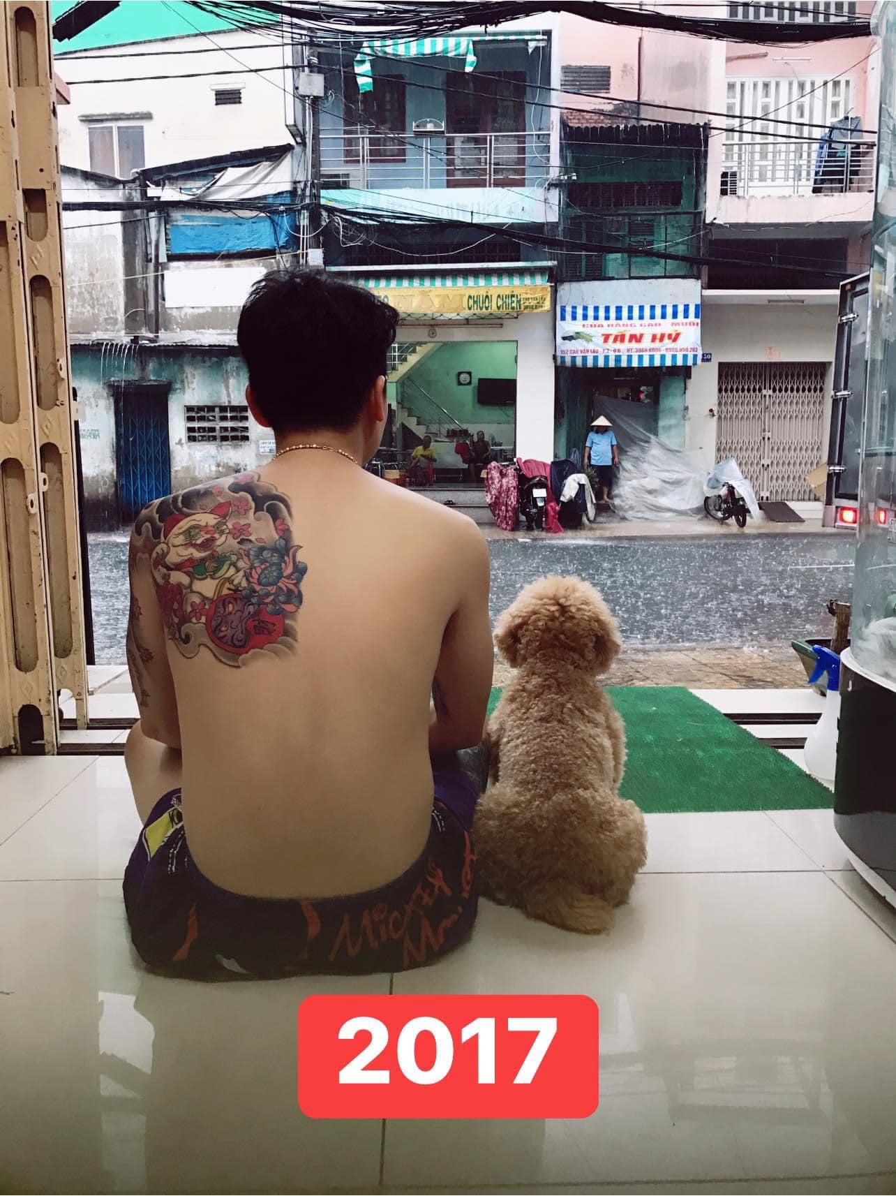 ถ่ายรูปกับหมา