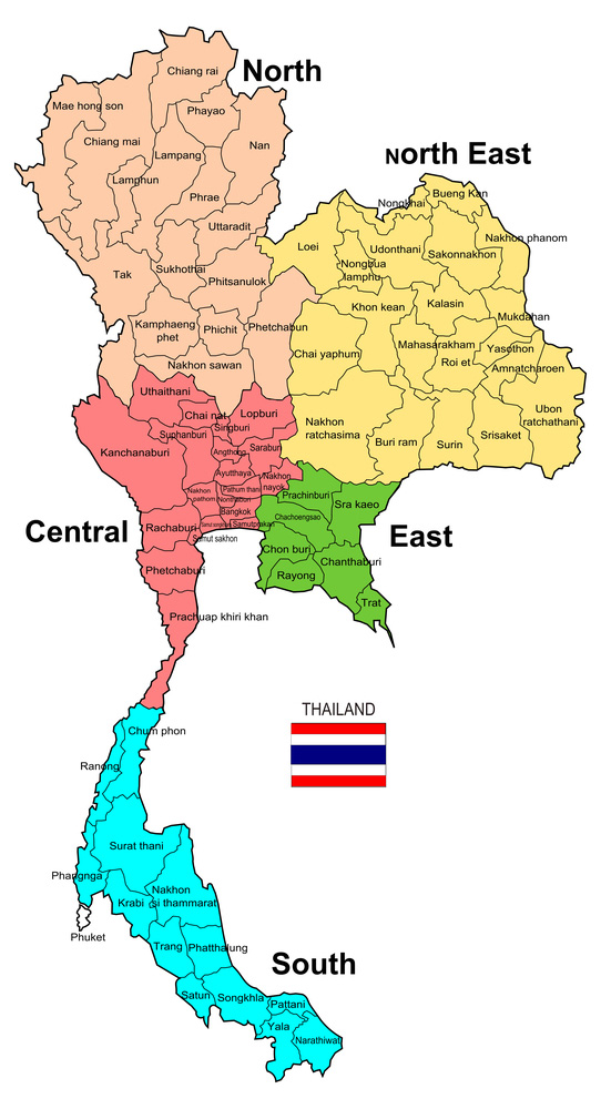 แผนที่ประเทศไทย