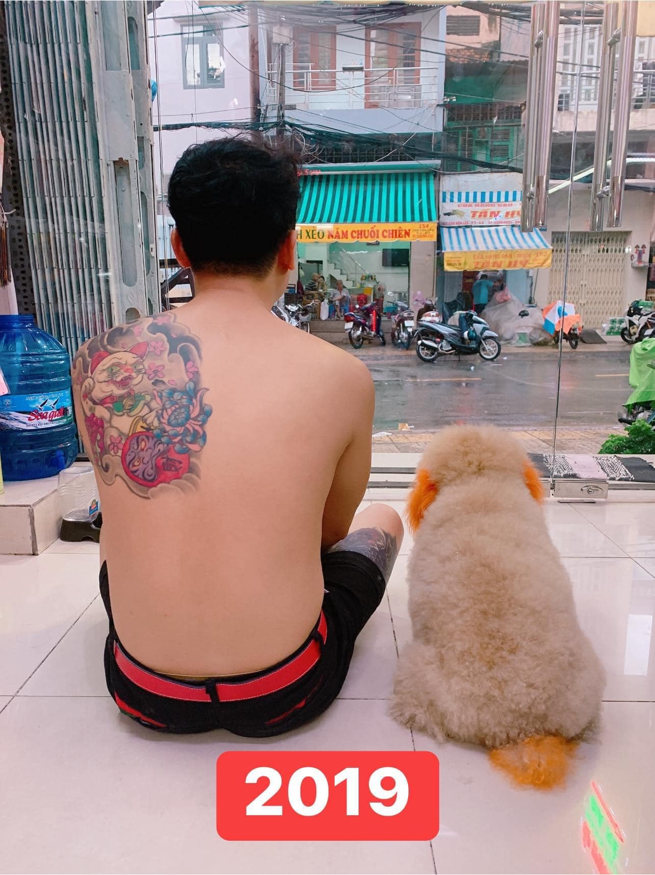 ถ่ายรูปกับหมา