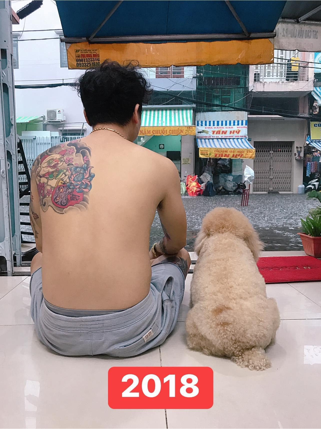ถ่ายรูปกับหมา