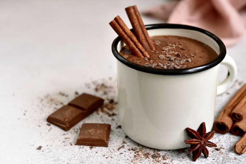 ช็อกโกแลตร้อนผสมเครื่องเทศ (Spicy Hot Chocolate Mocha)