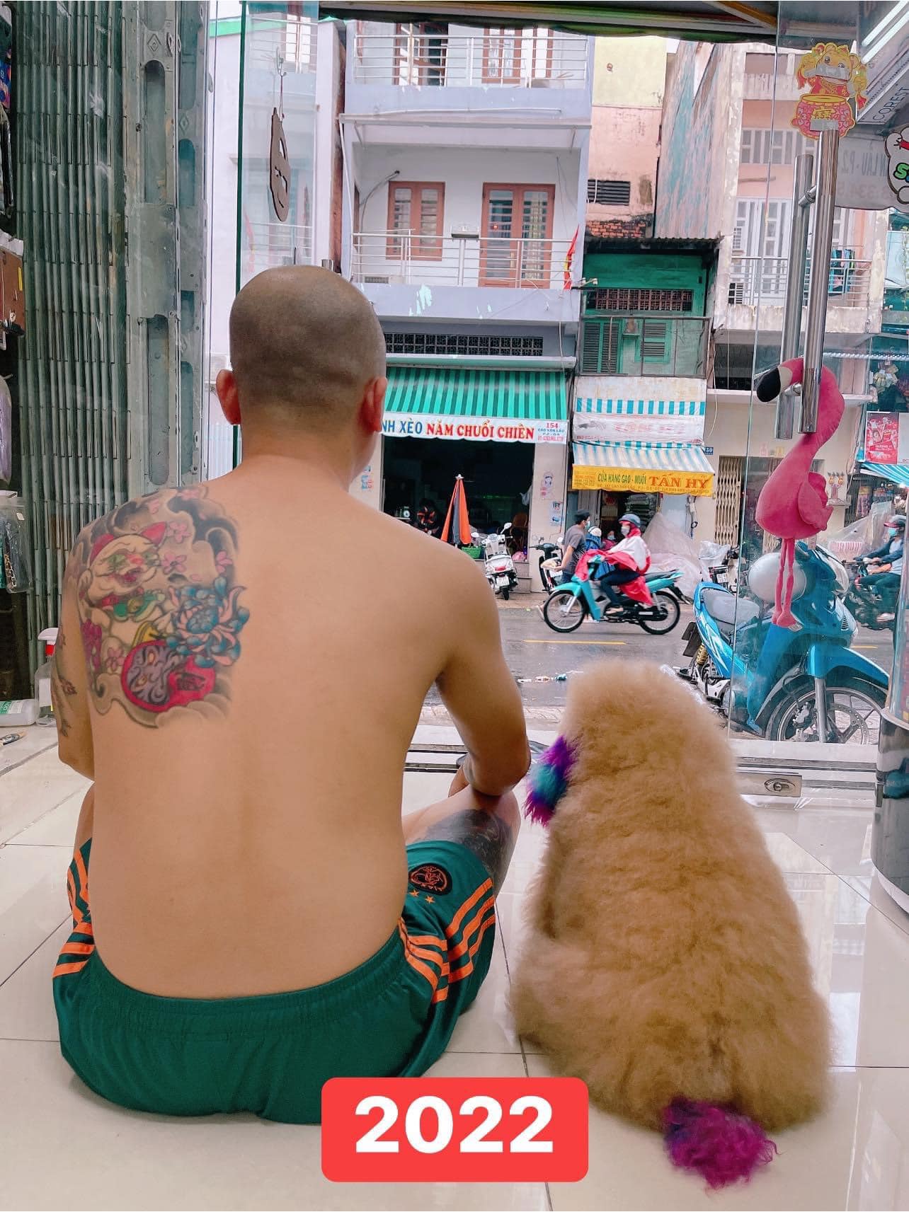 ถ่ายรูปกับหมา