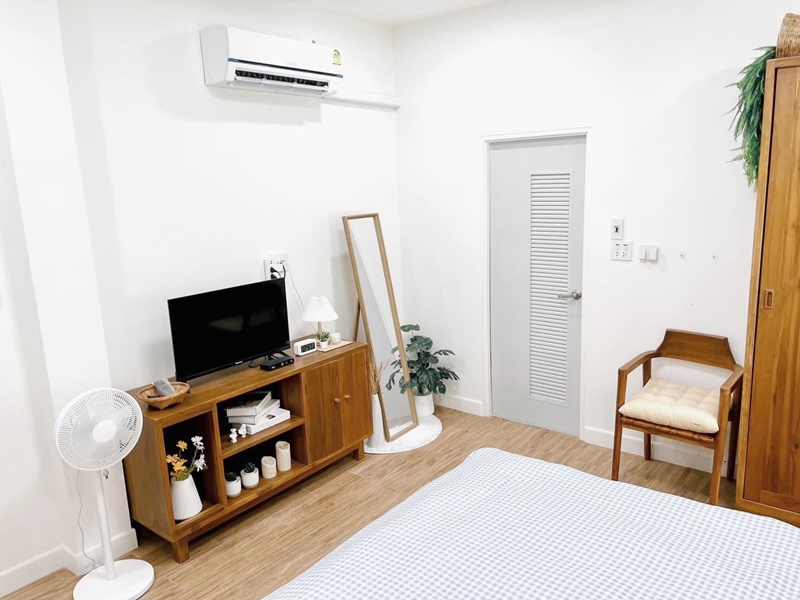 แบบบ้านชั้นเดียวมินิมอล 2 ห้องนอน 2 ห้องน้ำ