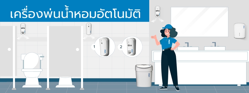 เครื่องพ่นน้ำหอมอัตโนมัติ อินนิเชียล ไฮยีน