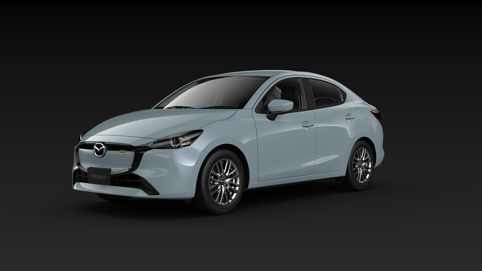 Mazda 2 Sedan 2023 สีฟ้า Air Stream Blue (สีใหม่)