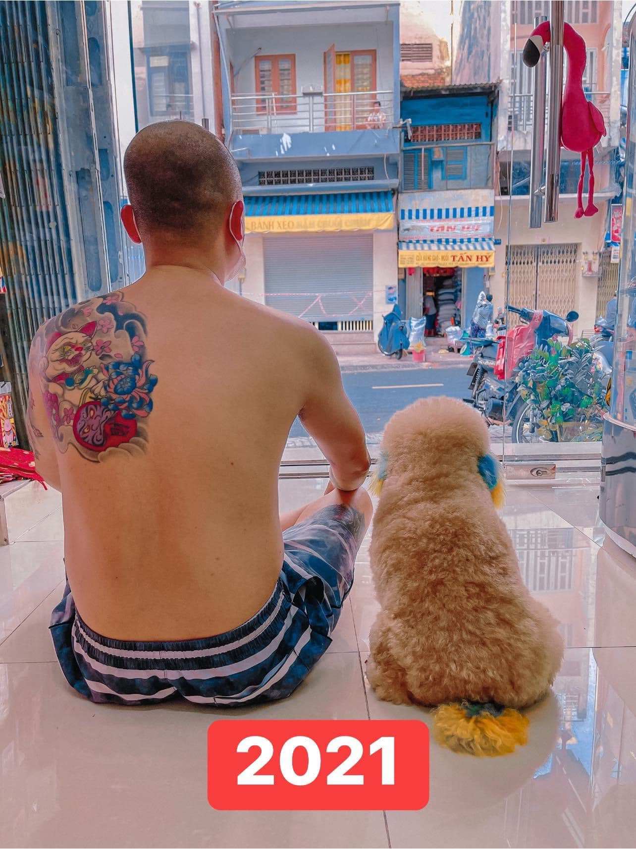 ถ่ายรูปกับหมา