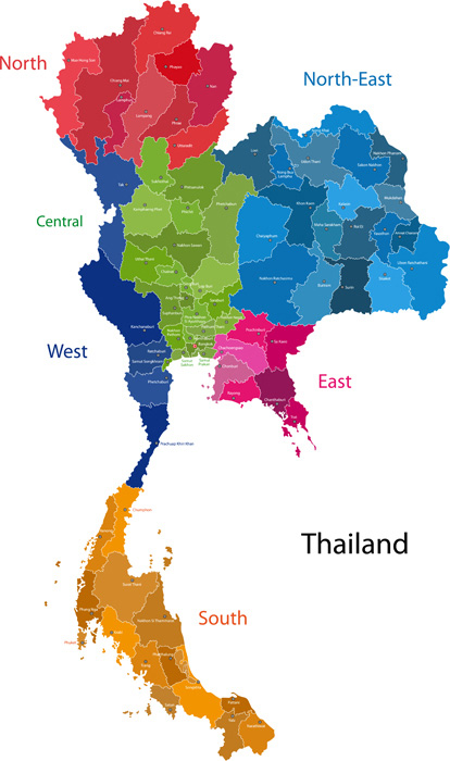 แผนที่ประเทศไทย