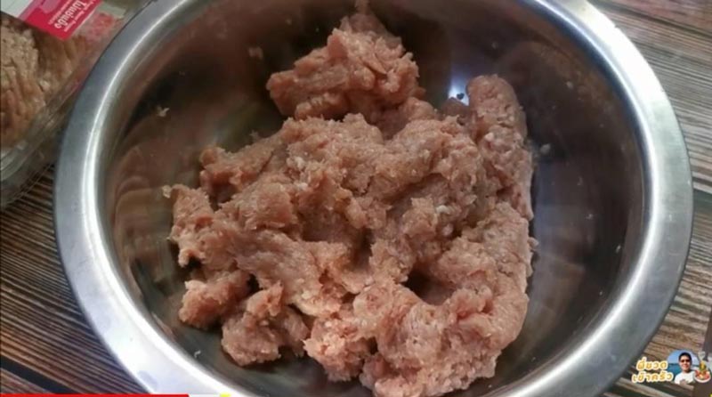 วิธีเก็บหมูสับ