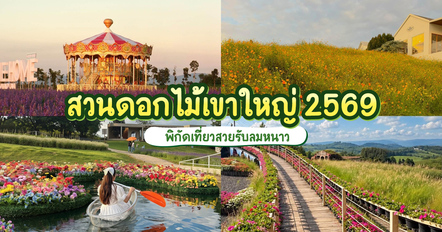 8 สวนดอกไม้เขาใหญ่ 2569 เดินเล่นกลางสวน ชมดอกไม้สวยรับลมหนาว