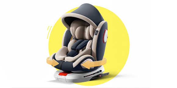 doudou คาร์ซีตเด็กแบบหมุนได้ 360°